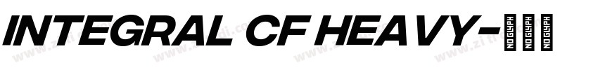 Integral CF Heavy字体转换